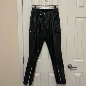 ASOS Design Leather Like Cargo Pants (30/32)